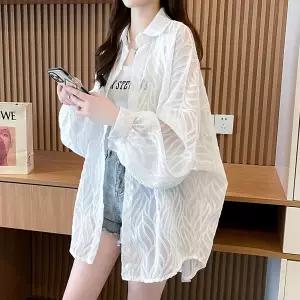 KARRA (77까지)시스루리프패턴셔츠_A4M1237