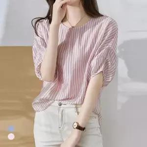 KARRA 폴드슬리브블라우스_A5M0046