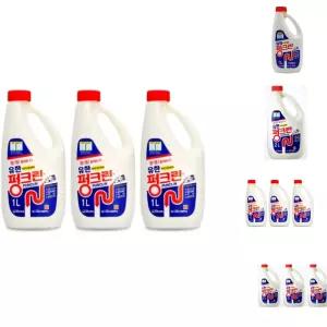 유한 펑크린 1L 3개입 배수구 세정제 유한 크로락스/클리너/하수구뻥/욕실/세제/화장실/석회/제거제/하수구