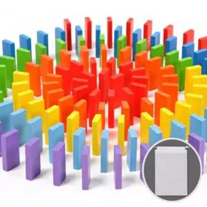 아트박스/다나스쿨 다나스쿨 에디슨 원목 칼라12색 도미노 100p 게임 선물