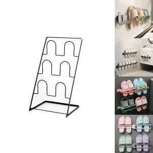 다크 실내화 거치대 3단 4단/슬리퍼/욕실화/거실화/신발장/수납장/정리/슈즈렉/슈즈랙/꽂이/벽걸이/신발