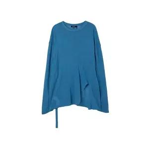 [LAP] 뒤 끈 포인트 언발 롱니트 AQ3KH824_DG