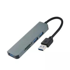 Coms USB 2.0 A 멀티 허브 3.0 3p 카드리더기 TB576/리더기/젠더/메모리/컴퓨터/메모리카드/SD카드/어댑터