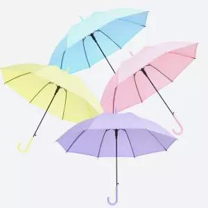 파스텔 투명 장우산/우산/중학생/판촉물/선물/고급/등산/일반/패션/예쁜/튼튼/기념/학생/사무실/명품/경량