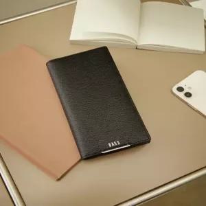 닥스 액세서리 남성 25SS [스테디셀러] 블랙 로고프린트 소가죽 장지갑 WBWA5E732BK