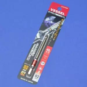 베셀 다이아몬드고사이단비트 DG162082  2x82MM  2641838 자력이 없는 스테인리스나사 사선작업