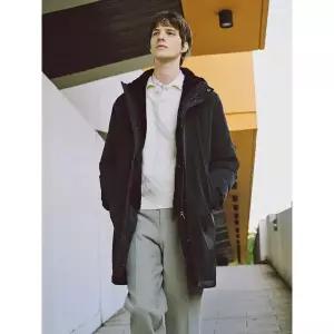 [로가디스] 폴리 퍼 후드 디태쳐블 다운코트 - 네이비 (RY5X38P08R)