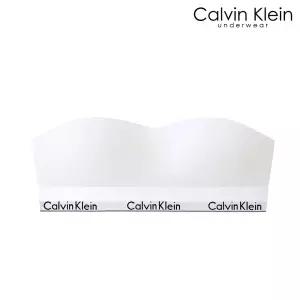 CK 여성 아이콘 코튼 모달 반도 브라 QF8497 WHITE