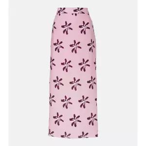 Cala de la Cruz Magda 플로럴 리넨 맥시 스커트 TP568661759