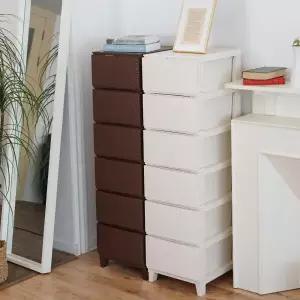 [아트박스]/보노하우스 가든 라탄 서랍장 일반형 6단 플라스틱 수납장