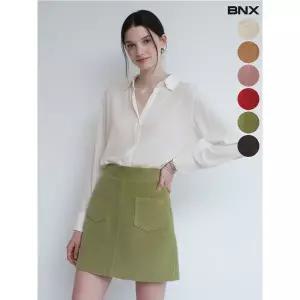 [하프클럽/]여성 포켓 골덴 미니 스커트