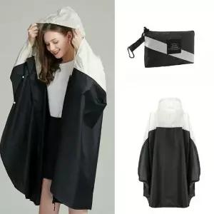 [하프클럽/]남녀 공용 케이프형 레인코트 방수 비옷 라이더 우의