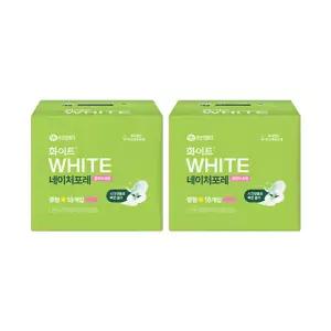 화이트 네이처포레 울트라슬림 날개형, 중형, 18매, 2개