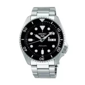 [세이코알바]세이코 남성 남자 블랙 실버 오토매틱 메탈시계 SRPD55K1
