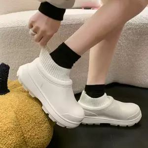 털신발 털안감 털신발 커플신발 캠핑신발 경량 키높이신발 경량신발 남녀공용 앵클 방한화 방한신발 삭스