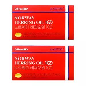 프롬바이오 노르웨이 헤링오일 100 북유럽 오메가11 세토3 30캡슐 2개 -DL-