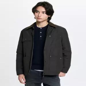 헤지스 남성 26SS 차콜그레이 패디드 초어자켓 점퍼 HZJU6A104CG