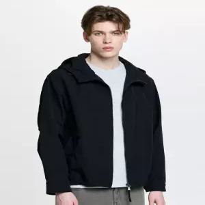 헤지스 남성 26SS 블랙 면혼방 윈드브레이커 HZJU6A208BK