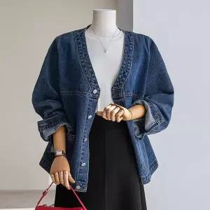 (안나앤플러스) A. 데르멘 노카라 데님 자켓[자켓D1203H02] 빅사이즈