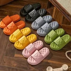 36 37 구름 다이아 패턴 EVA 슬리퍼-WFIRK0Q