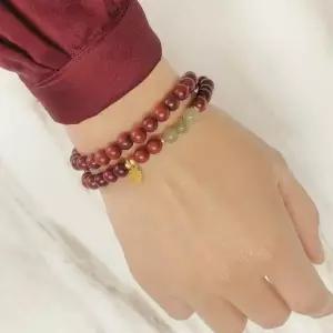 H6 소엽자단 화전옥 팔찌 행운팔찌 재물운 부적