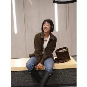 [롯데백화점]씨씨콜렉트 인조 스웨이드 블루종 자켓 C254PSF516