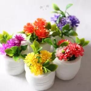 납골당장식 미니화분 조화세트 5p 봉안당꾸미기 작은꽃 화병장식 소형화분 추모용품