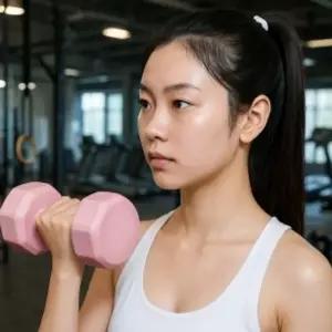 아령 덤벨 바디필컬러육각덤벨아령2개세트(2kg)(핑크)