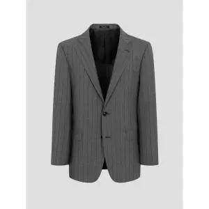 [갤럭시] [Prestige] 봄 CANONICO 스트라이프 수트 재킷 - 그레이 (GA6201P073)