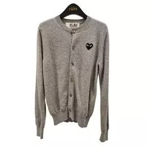 [롯데백화점]꼼데가르송 AX-N023-051 (블랙 하트 라운드넥 가디건)