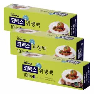 코멕스 위생백 대(300X450mm) 100매 X 3개/비닐팩/일회용/1회용/비닐백/주방/크린팩/다용도/주방비닐