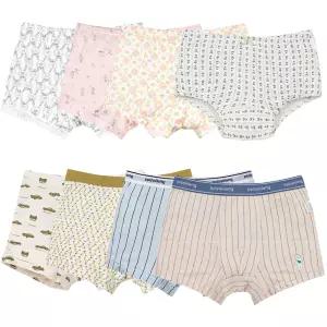 삐삐롱 2026 S/S 남아 여아 초등학생 데일리 사게절 뱀부 스판 사각 드로즈 팬티