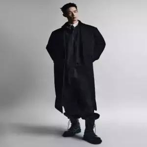 [매장정품] musinsastandard 울 블렌드 빅 대디 싱글 맥시 코트 [블랙]