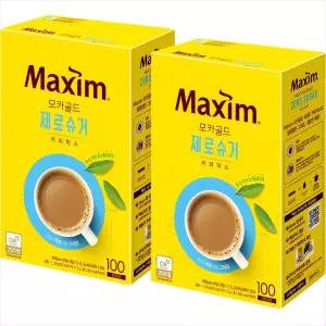맥심 모카골드 제로슈거 커피믹스 100Tx2개/2세트구매시 1000원DCX넉넉한 유통기한
