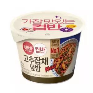 햇반 컵반 고추잡채덮밥 250g 24개 박스 CJ