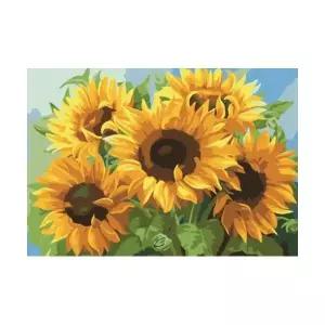 유화그리기 기획전 쉬운 40x50 세트 인기상품 DIY 파이브해바라기 A-045 중형 명화