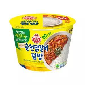 오뚜기 컵밥 춘천닭갈비덮밥 (즉석국) 315G X 12개