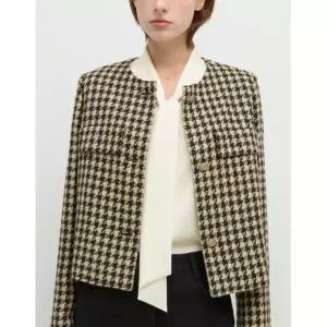 [롯데백화점]쉬즈미스 울 혼방 하운드투스 자켓 SWWJKP32100