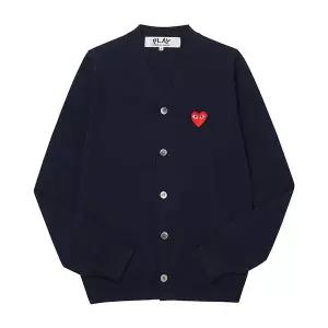 남성 PLAY 플레이 레드 하트 와펜 가디건(AX N008 051 2)