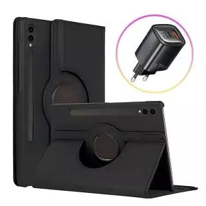 갤럭시탭S8 818NST00 울트라 크로스 레더 케이스+Toocki 33W 고속충전기