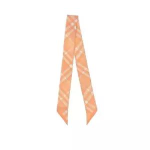 [버버리] 라지 빈티지 리버스 체크 실크 스키니 스카프 피치 149534941