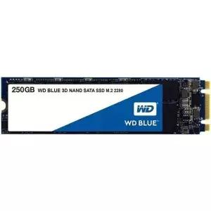 웨스턴 디지털 250GB WD 블루 3D NAND 내장 PC SSD SATA III 6Gb/s M.2 2280 최대 550MB/s WDS250G2B0B