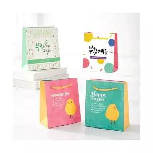 부활절계란포장지 경지사 계란포장쇼핑백 디자인6종랜덤 10매1세트 부활절포장용품 부활절계란꾸미기