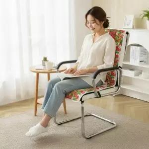 일체형 등받이 쿠션 의자 방석 커버 논슬립 시트 패드 사무실용