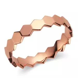 [비앤비골드] 14K 3.8mm 헥사곤 올밴드 반지 NPR36475