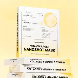 [런칭기념 특가+할인+사은]메디앤서 비타 콜라겐 나노분자 100Da 나노샷 고농축 겔마스크 5매 흡수특허
