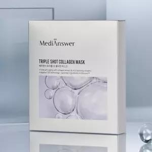 메디앤서 트리플 샷 콜라겐 500Da 고농축 겔마스크 8매 글루타티온 PDRN 히알루론산 탄력 마스크