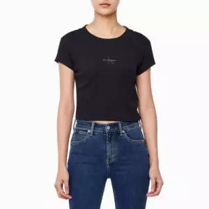 캘빈클라인 진 여성 모노그램 베이비 반팔 티셔츠 47AB802 345191