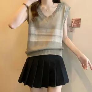 여성조끼 여성데일리베스트 여자베스트 배색라인 여성가을베스트 여성아우터조끼