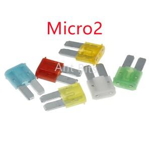 10PCS Micro2 자동 퓨즈 블레이드 키트 제품 조합 5A 7.5A 10A 20A 30A, 자동차, 선박 교체에 사용